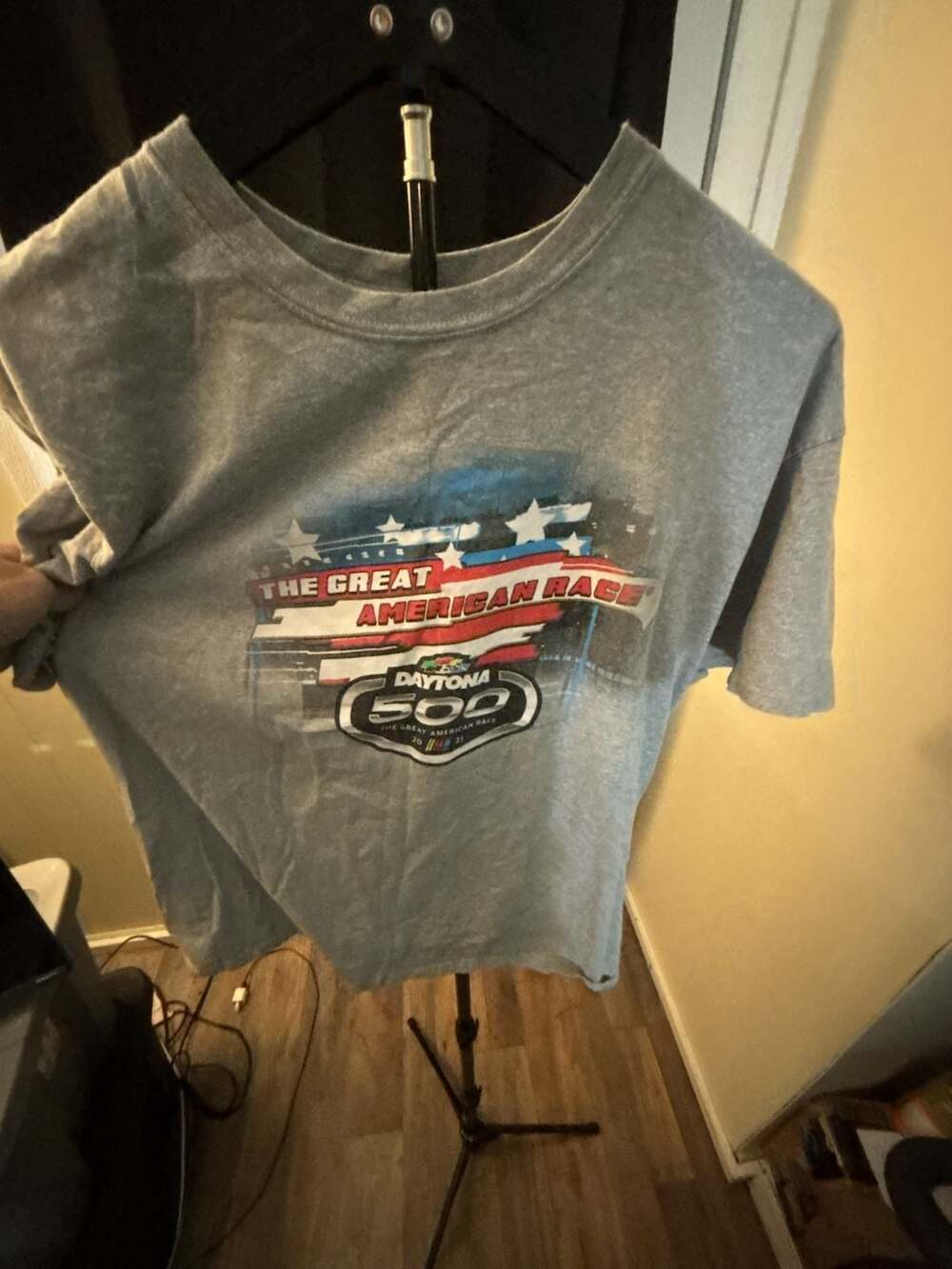 NASCAR Daytona 500 The Great American Race Grey T-Shirt